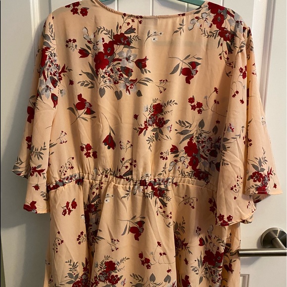 ❌SOLD❌ LILY PINK FLORAL GEORGETTE BABYDOLL BLOUSE - Picture 6 of 6